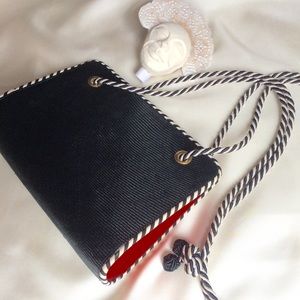 Vintage Bottega Veneta straw shoulder bag